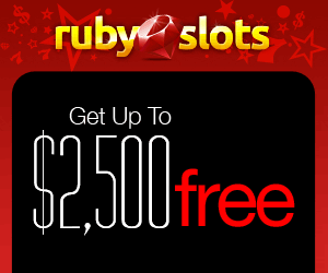 Ruby Slots welcome Bonus