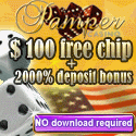 Pamper Casino no deposit bonus
