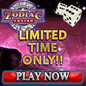 Zodiac Casino no deposit bonus
