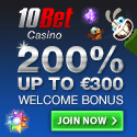 10BET Casino no deposit bonus