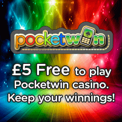 PocketWin Mobile Casino no deposit bonus