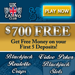 UK Casino Club no deposit bonus