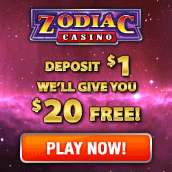 Zodiac Casino no deposit bonus