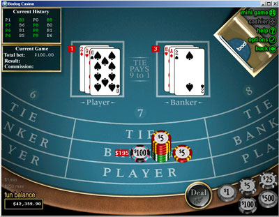 baccarat screenshot