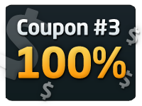 coupon 100% match bonus