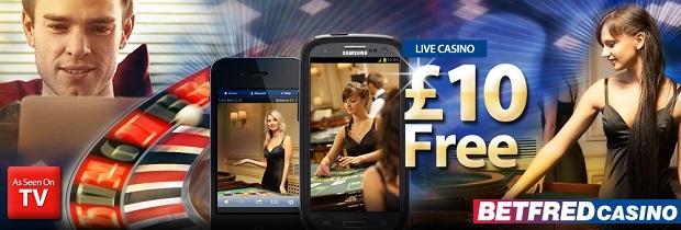 Live Casino TV Ad & £10 no-deposit bonus